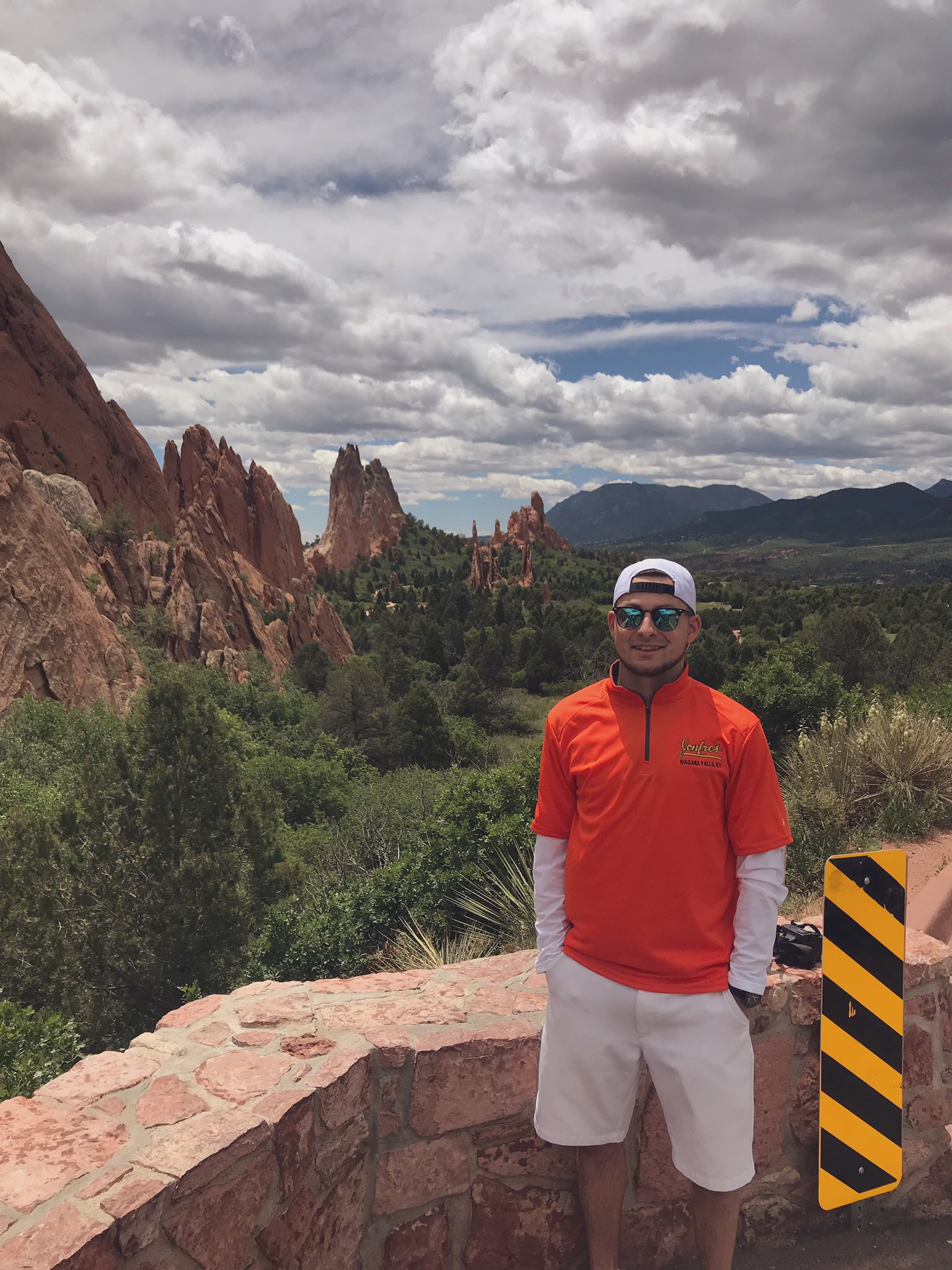 Tribune Editor David Yarger poses at the Garden of the Gods.